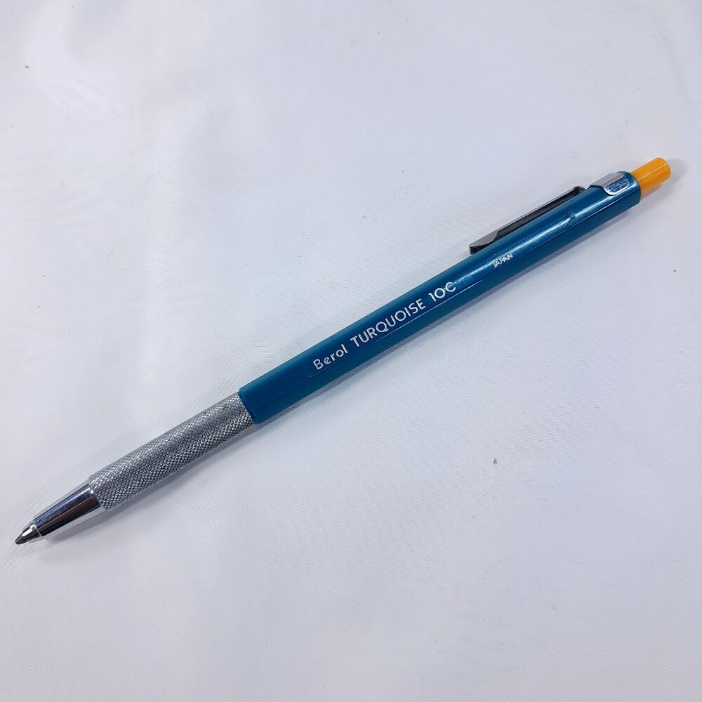 Vintage‎ Berol 10C Turquoise Mechanical Pencil with clip blue teal Japan 10 C